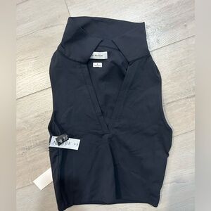 Babaton Black Sleeveless Blouse